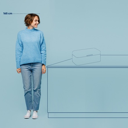 Chlebník Kela KL-12842 Frisca kov, červená 42,5x22,5x17,5 cm (3)