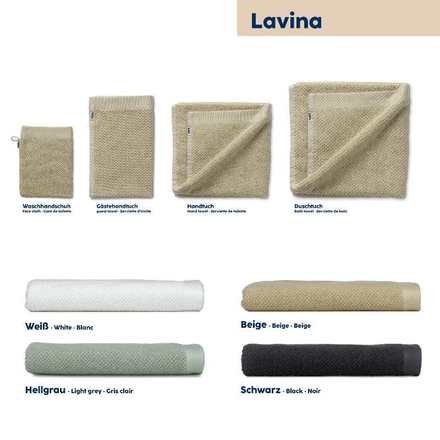Ručník pro hosty Kela KL-23941 Lavinia 100% bavlna černá 30,0x50,0cm (4)
