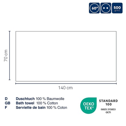 Osuška Kela KL-24611 Leonora 100% bavlna Premium petrolejová 70,0x140,0cm (1)
