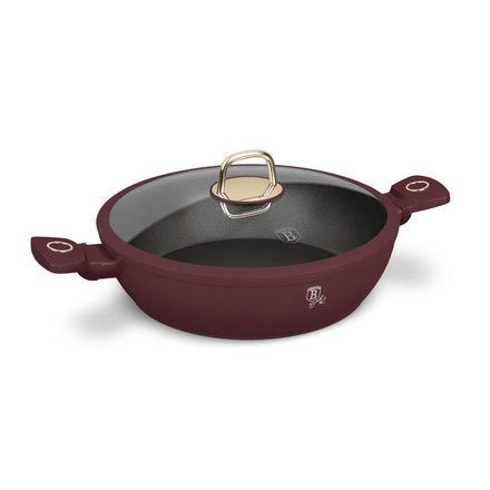 Kastrol s titanovým povrchem Berlingerhaus BH-8039 s poklicí 30 cm Leonardo Collection