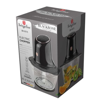 Elektrický sekáček Berlingerhaus BH-9575 se skleněnou mísou Black Rose Collection (1)