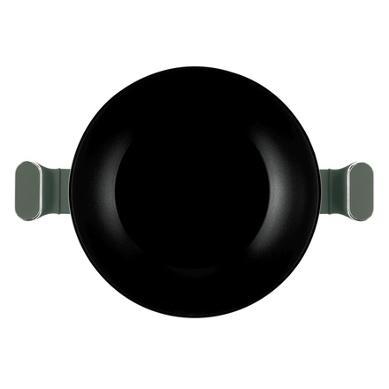 Pánev wok s poklicí a titanovým povrchem Berlingerhaus BH-8160 30 cm Matte Green Collection (2)