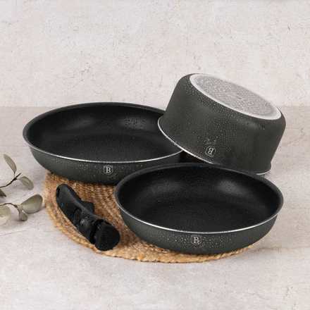 Sada nádobí s titanovým povrchem Berlingerhaus BH-8256 9 ks Anthracite Collection (4)