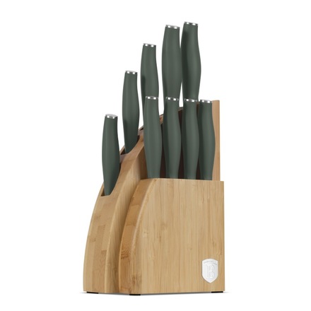Sada nožů Berlingerhaus BH-3123 se stojanem BAMBOO 10 ks Matte Green Collection (6)