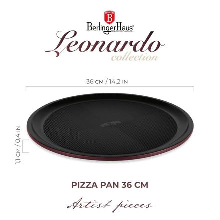 Pánev na pizzu s titanovým povrchem Berlingerhaus BH-7923 36 cm Leonardo Collection (3)