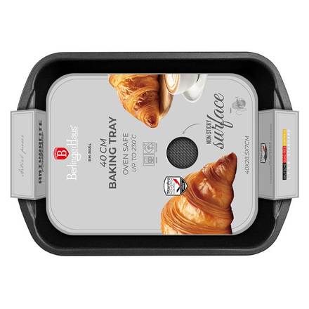 Plech na pečení s titanovým povrchem Berlingerhaus BH-8684 40x28,5 cm Antracit Collection (1)