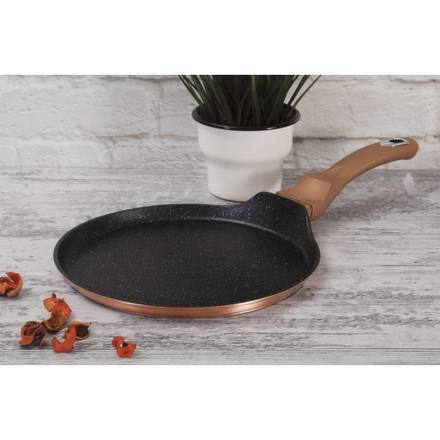 Pánev na palačinky s mramorovým povrchem Berlingerhaus BH-1523 25 cm Rosegold Metallic Line (9)