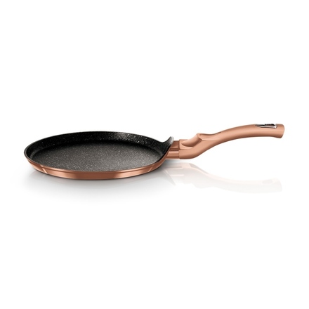 Pánev na palačinky s mramorovým povrchem Berlingerhaus BH-1523 25 cm Rosegold Metallic Line