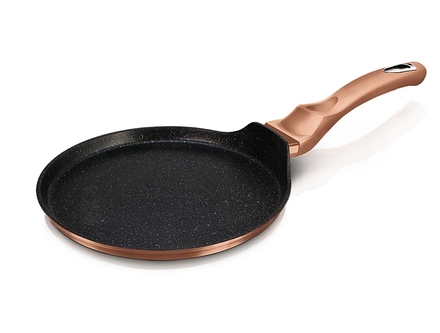 Pánev na palačinky s mramorovým povrchem Berlingerhaus BH-1523 25 cm Rosegold Metallic Line (1)