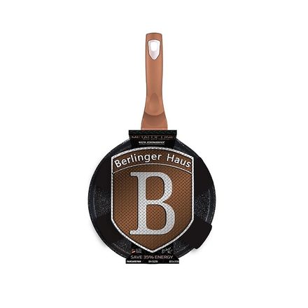 Pánev na palačinky s mramorovým povrchem Berlingerhaus BH-1523 25 cm Rosegold Metallic Line (2)