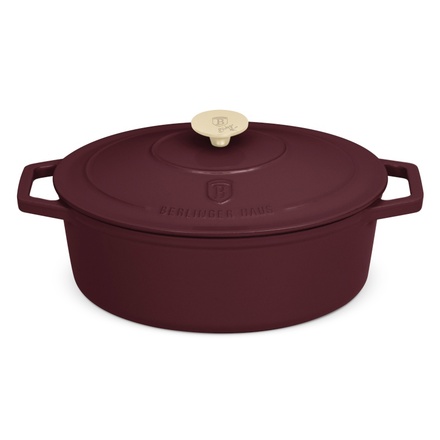 Pekáč litinový Berlingerhaus BH-6543 s poklicí 30 cm Leonardo Collection (2)