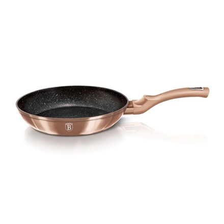 Pánev s mramorovým povrchem Berlingerhaus BH-1511 30 cm Rosegold Metallic Line