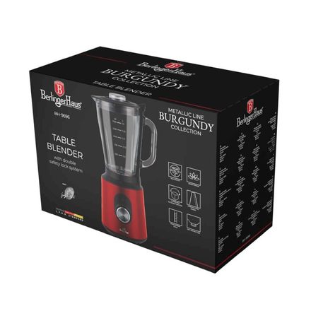 Stolní mixér Berlingerhaus BH-9696 se skleněnou nádobou 1,5 L 1000 W Burgundy Metallic Lini (1)