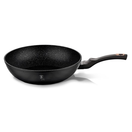 WOK pánev s mramorovým povrchem Berlingerhaus BH-6178 30 cm Black Rose Collection