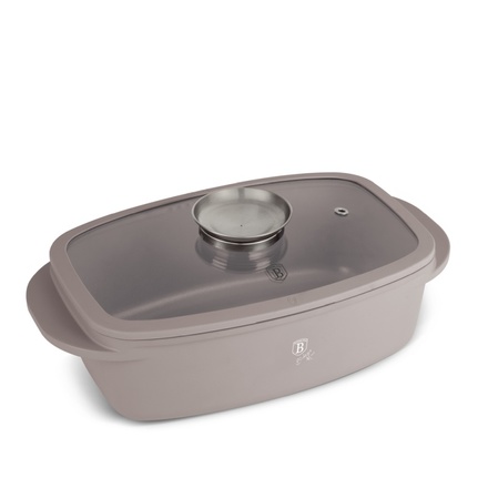 Pekáč do trouby Berlingerhaus BH-8778 s Aroma víkem 6 l Taupe Collection