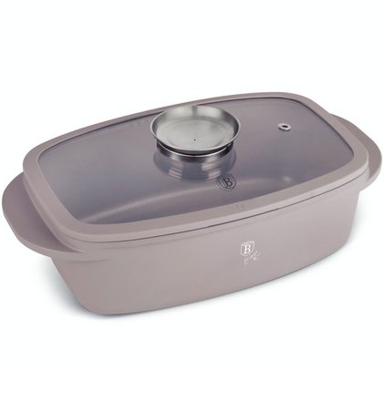 Pekáč do trouby Berlingerhaus BH-8778 s Aroma víkem 6 l Taupe Collection