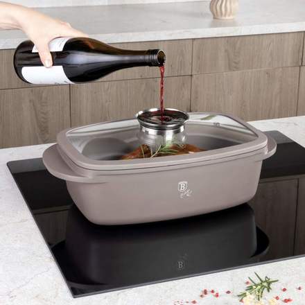 Pekáč do trouby Berlingerhaus BH-8778 s Aroma víkem 6 l Taupe Collection (1)