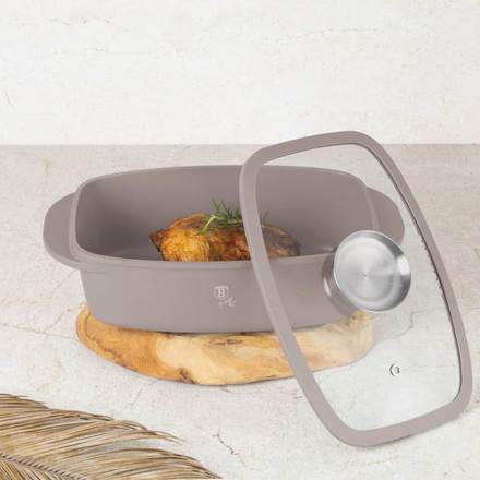 Pekáč do trouby Berlingerhaus BH-8778 s Aroma víkem 6 l Taupe Collection (2)