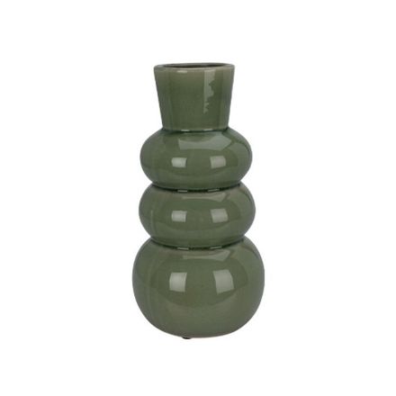 Váza Excellent KO-095241200zel 3 bubliny 25 cm zelená