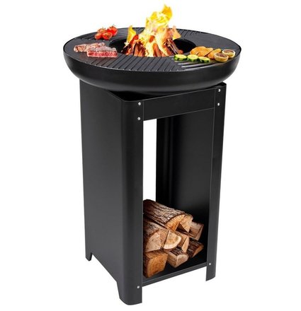 Přenosné zahradní ohniště Edco ED-229074 s grilem a stojanem TEPPANYAKI