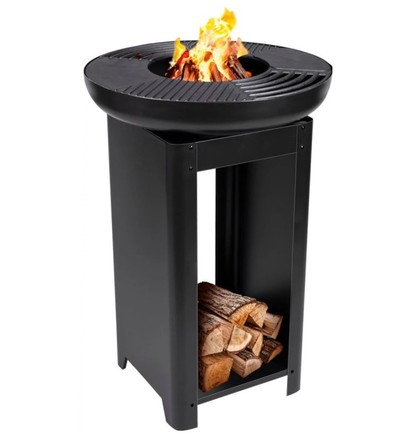 Přenosné zahradní ohniště Edco ED-229074 s grilem a stojanem TEPPANYAKI (3)
