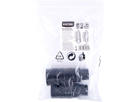 Adaptéry k odsávání Extol Premium 8807100 adaptéry k odsávání, sada 2ks, vnější: 26-41/28-38mm (2)