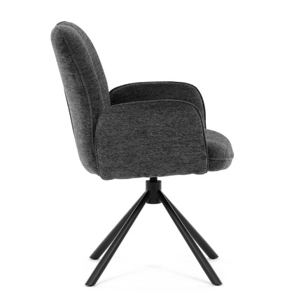 Moderní jídelní židle Autronic černá, hladká látka, DCH-D1330 BK2 (DCH-D1330 BK2) (10)