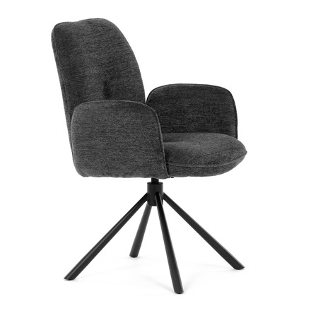 Moderní jídelní židle Autronic černá, hladká látka, DCH-D1330 BK2 (DCH-D1330 BK2) (11)