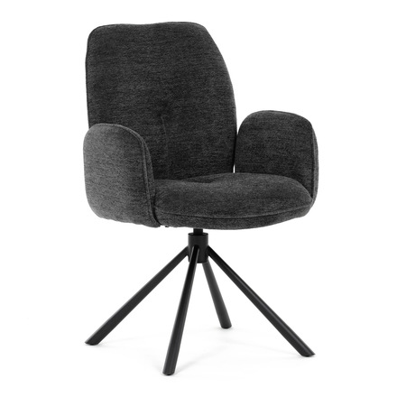 Moderní jídelní židle Autronic černá, hladká látka, DCH-D1330 BK2 (DCH-D1330 BK2) (12)