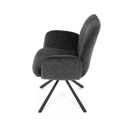 Moderní jídelní židle Autronic černá, hladká látka, DCH-D1330 BK2 (DCH-D1330 BK2) (16)