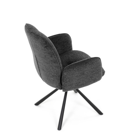 Moderní jídelní židle Autronic černá, hladká látka, DCH-D1330 BK2 (DCH-D1330 BK2) (21)