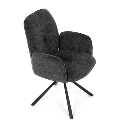 Moderní jídelní židle Autronic černá, hladká látka, DCH-D1330 BK2 (DCH-D1330 BK2) (23)