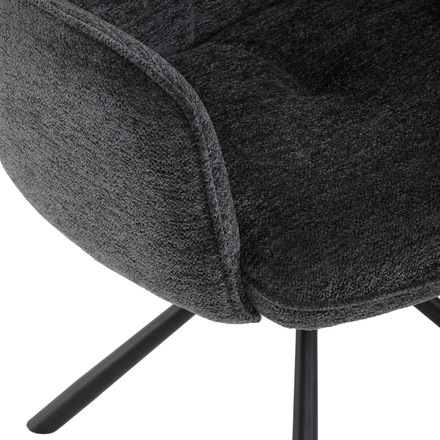 Moderní jídelní židle Autronic černá, hladká látka, DCH-D1330 BK2 (DCH-D1330 BK2) (26)