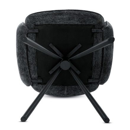 Moderní jídelní židle Autronic černá, hladká látka, DCH-D1330 BK2 (DCH-D1330 BK2) (29)