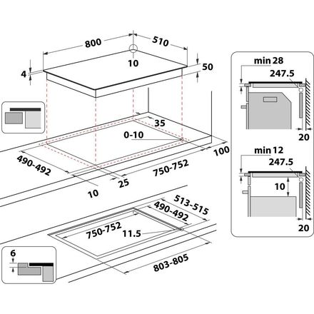 Indukční varná deska Whirlpool WTX8015DCF (4)