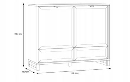 Komoda Forte MAREDA MAQK221-M966 dub/písková (2*Karton) (5)