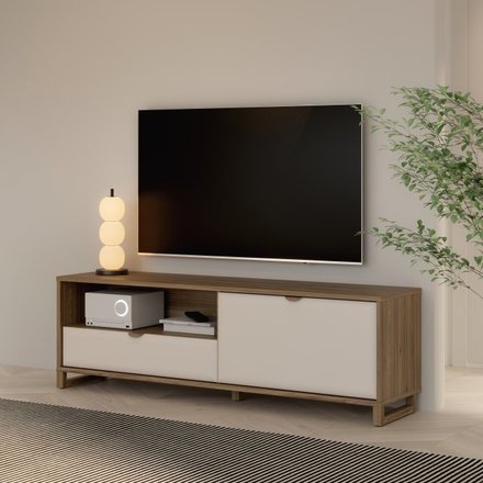 Televizní komoda Forte MAREDA MAQT121R-M966 dub/písková (2*Karton) (2)