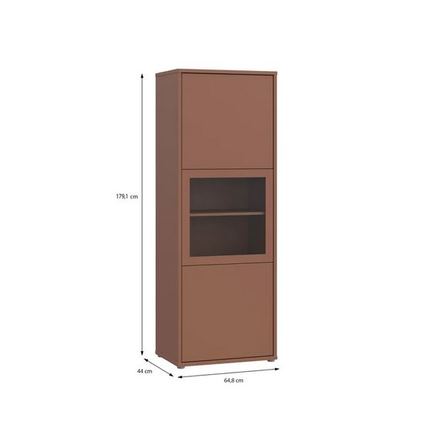 Vitrína Forte ALICE ACSV711-U72 terractta (2*Karton) (2)