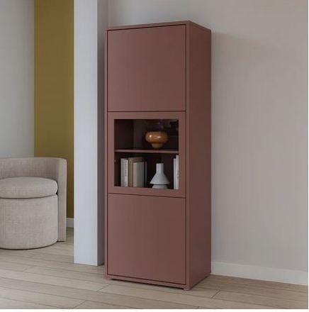 Vitrína Forte ALICE ACSV711-U72 terractta (2*Karton) (3)