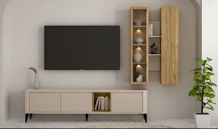 Nohy k televizní komodě Forte BREATHTAKER BTHZ51ST-904 černá (1*Karton) (2)