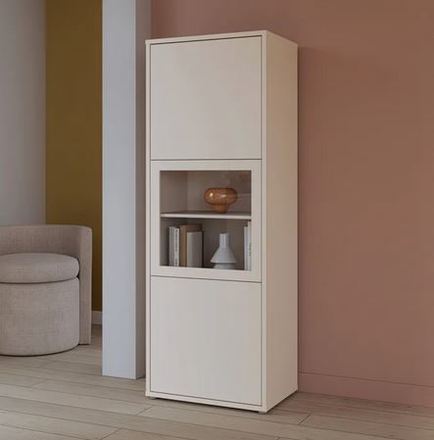 Vitrína Forte ALICE ACSV711-U60 písková (2*Karton) (3)