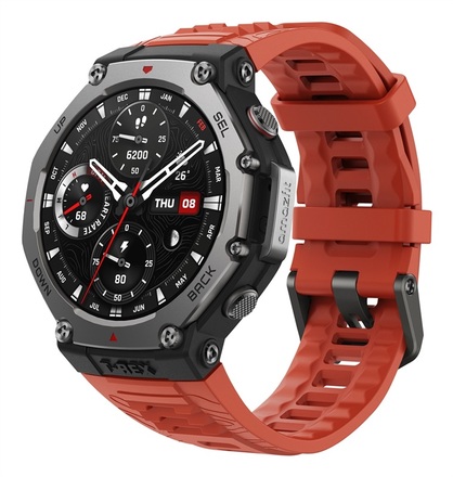 Chytré hodinky Amazfit T-Rex 3/Sport Band/Lava Red (3)
