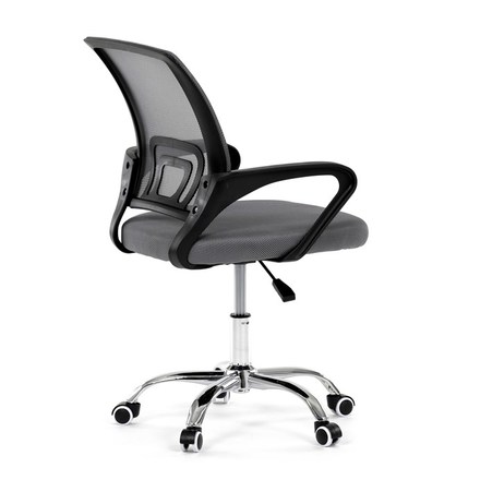 Kancelářská židle Autronic Židle kancelářská, šedý mesh, černý plast, chromový kříž (KA-L103 GREY) (10)