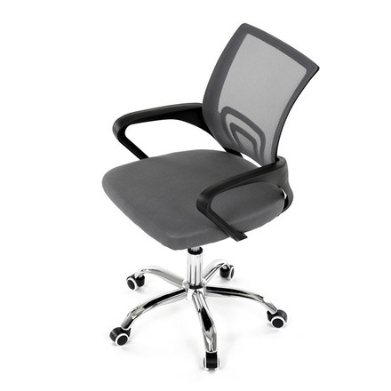 Kancelářská židle Autronic Židle kancelářská, šedý mesh, černý plast, chromový kříž (KA-L103 GREY) (16)
