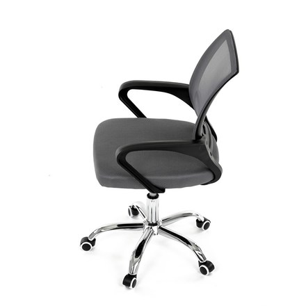 Kancelářská židle Autronic Židle kancelářská, šedý mesh, černý plast, chromový kříž (KA-L103 GREY) (17)