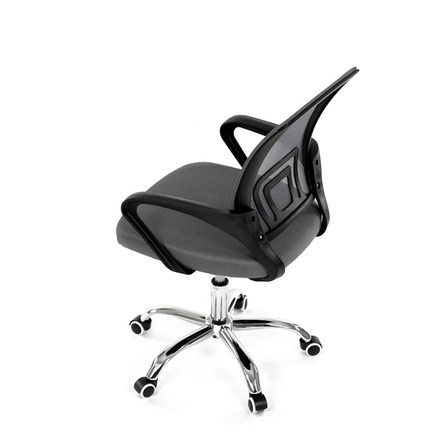 Kancelářská židle Autronic Židle kancelářská, šedý mesh, černý plast, chromový kříž (KA-L103 GREY) (18)