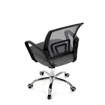 Kancelářská židle Autronic Židle kancelářská, šedý mesh, černý plast, chromový kříž (KA-L103 GREY) (19)