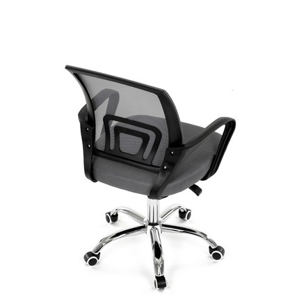 Kancelářská židle Autronic Židle kancelářská, šedý mesh, černý plast, chromový kříž (KA-L103 GREY) (21)