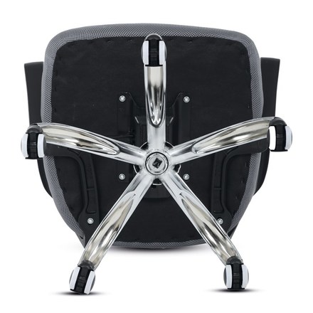 Kancelářská židle Autronic Židle kancelářská, šedý mesh, černý plast, chromový kříž (KA-L103 GREY) (29)