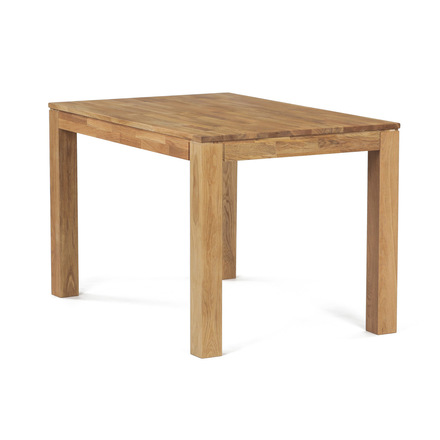 Moderní jídelní stůl Autronic Jídelní stůl 120x80x75 cm, masiv dub bílý, povrchová úprava olejem, nohy 8x8 cm (DS-H120 DUB) (3)